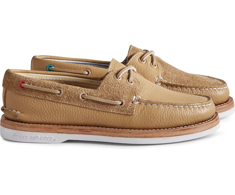 Sperry Cloud Authentic Original 2-Eye Suede Boat Shoes - Women's Boat Shoes - Brown [JH6215390] Sper